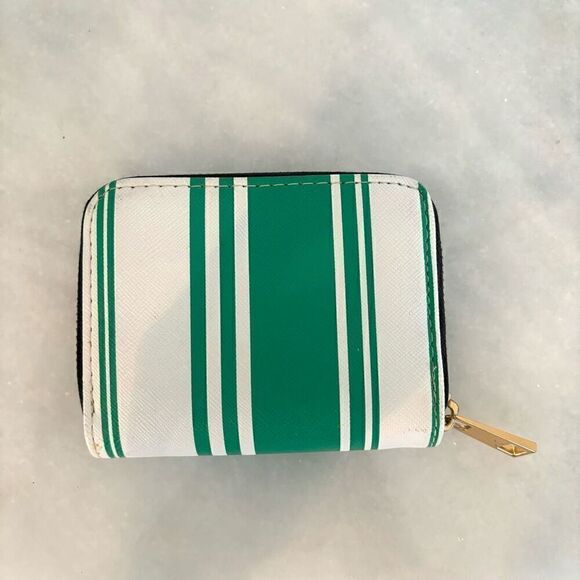 A New Day Striped Zip-Around Wallet Green - Picture 2 of 5